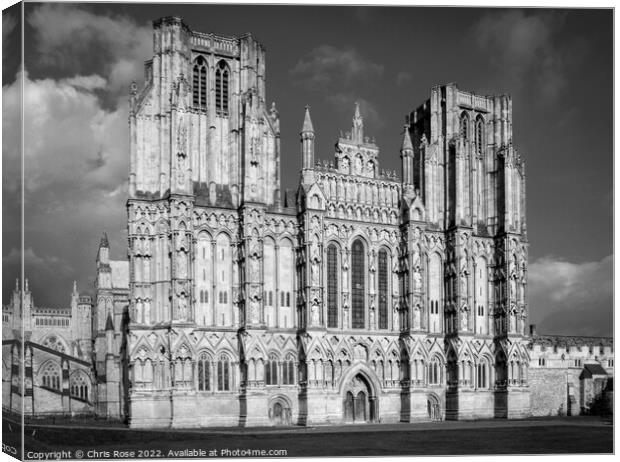 Wells Cathedral Canvas Print by Chris Rose