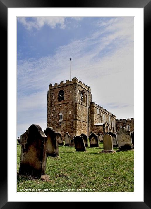 St Marys Church Whitby Framed Mounted Print by Tom Curtis