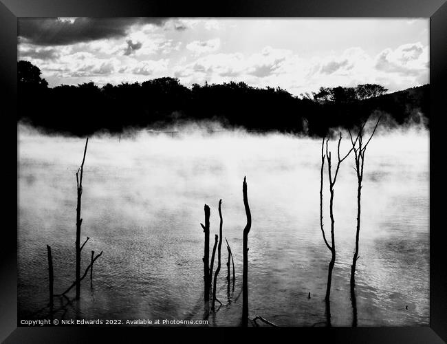 Rotorua NZ,Geothermal Pool Framed Print by Nick Edwards