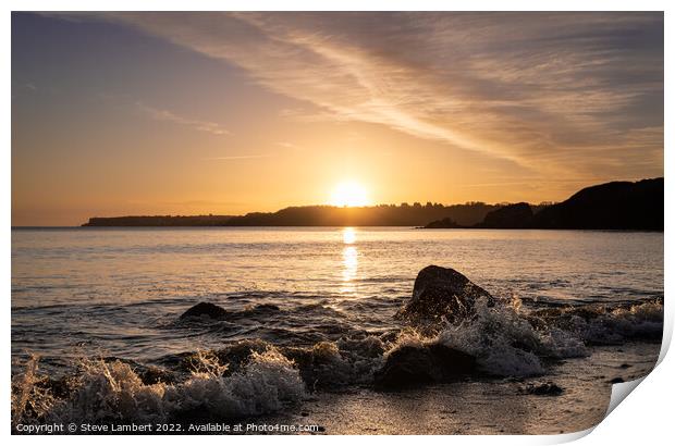 Sky sun Print by Steve Lambert