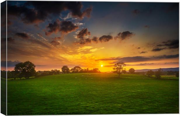 Tullyneil view 2 Sixmilecross Canvas Print by Arnie Livingston