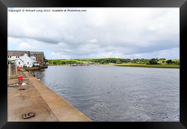 Kirkcudbright Marina Scotland Framed Print by Richard Long