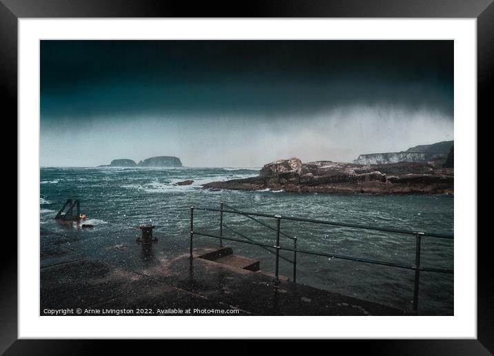 Ballintoy harbour Framed Mounted Print by Arnie Livingston
