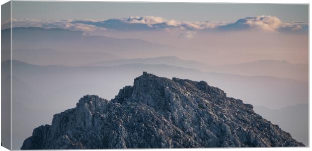 Atop Tryfan Canvas Print by Liam Neon