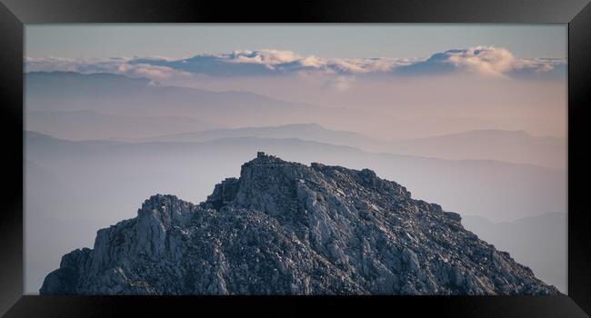 Atop Tryfan Framed Print by Liam Neon