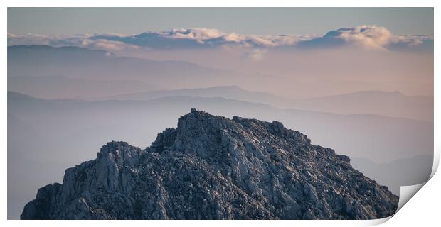 Atop Tryfan Print by Liam Neon