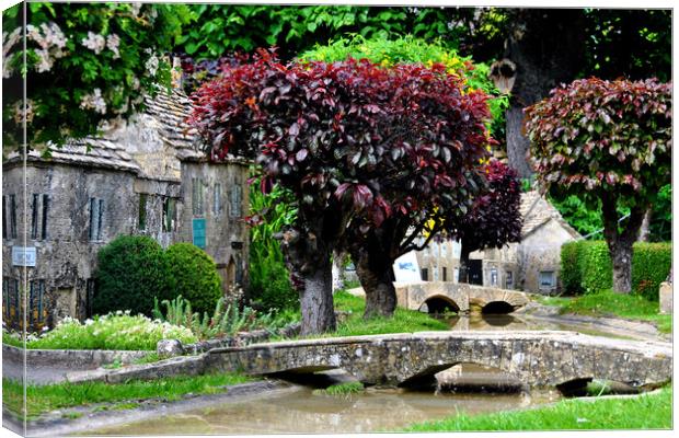 Bourton on the Water Model Village Cotswolds Canvas Print by Andy Evans Photos