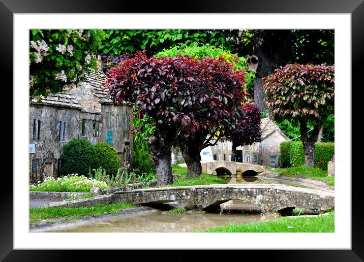 Bourton on the Water Model Village Cotswolds Framed Mounted Print by Andy Evans Photos