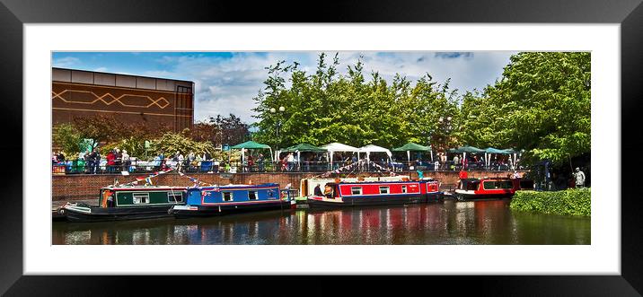 Waterways Festival Framed Mounted Print by Joyce Storey