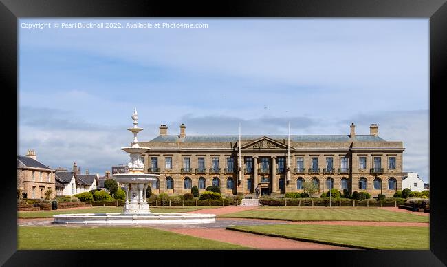 County Hall Ayr Scotland Framed Print by Pearl Bucknall