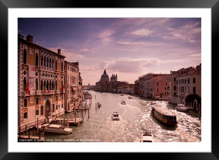 The Grand Canal Framed Mounted Print by Sarah Hicks