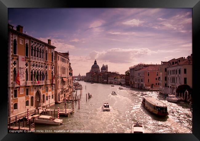 The Grand Canal Framed Print by Sarah Hicks
