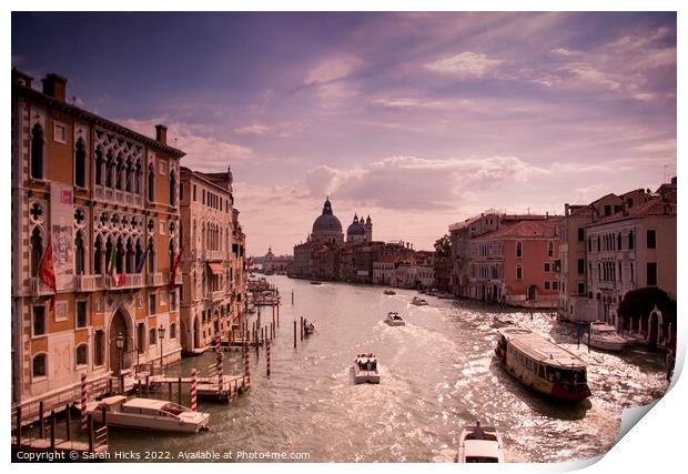 The Grand Canal Print by Sarah Hicks