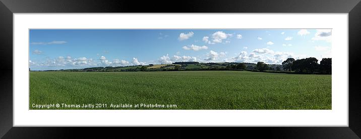 Countryside Panorama Framed Mounted Print by Thomas 