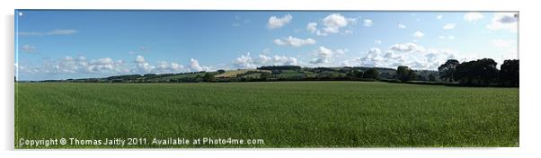 Countryside Panorama Acrylic by Thomas 