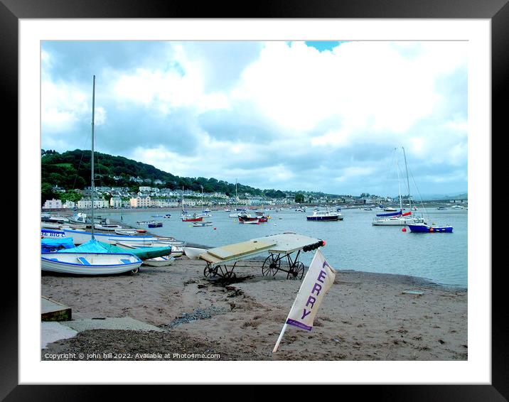 The Salty and Shaldon, Devon. Framed Mounted Print by john hill