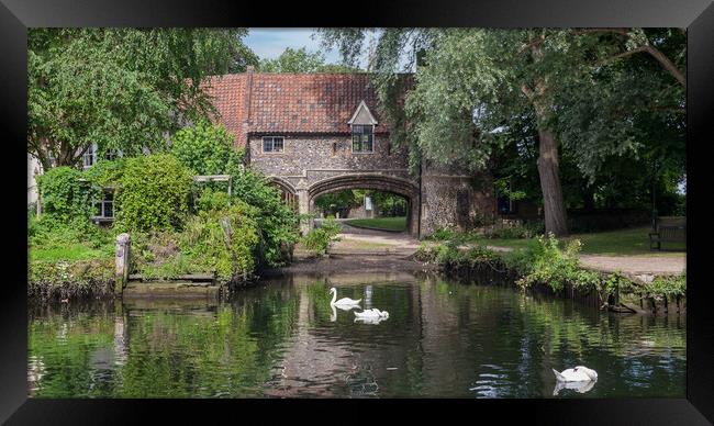 Peaceful River Wensum Framed Print by Kevin Snelling