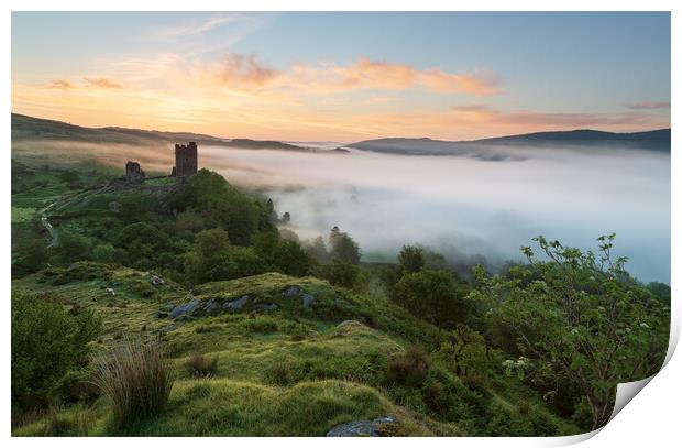Dolwyddelan Castle Print by Rory Trappe