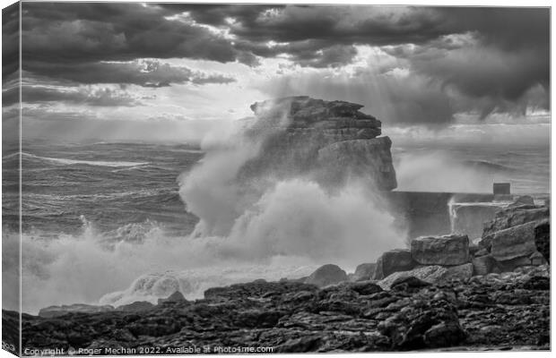 Power of the Sea Canvas Print by Roger Mechan