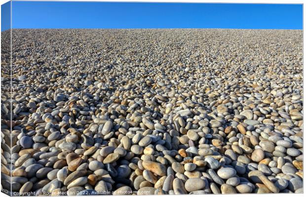 The Mighty Chesil Barrier Canvas Print by Roger Mechan