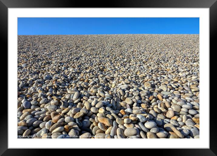 The Mighty Chesil Barrier Framed Mounted Print by Roger Mechan