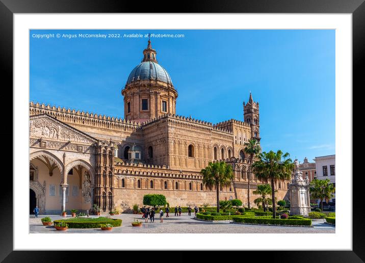 Palermo Cathedral, Sicily Framed Mounted Print by Angus McComiskey