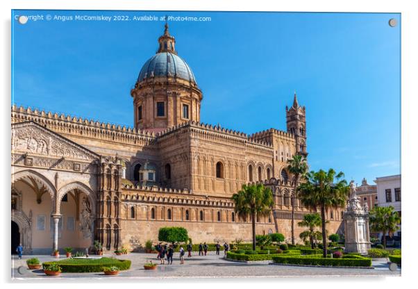 Palermo Cathedral, Sicily Acrylic by Angus McComiskey