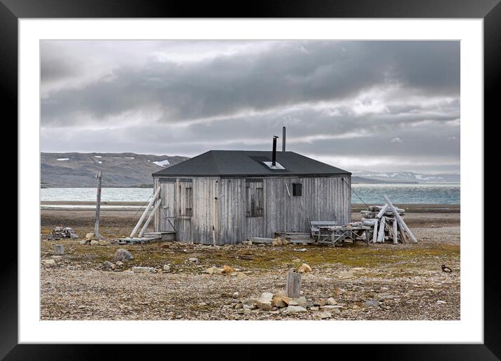 Kinnvika Arctic Research Station Framed Mounted Print by Arterra 
