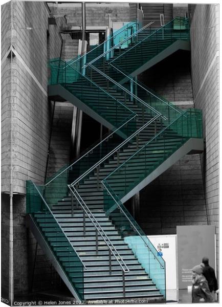 Urban Stair Case  Canvas Print by Helen Jones