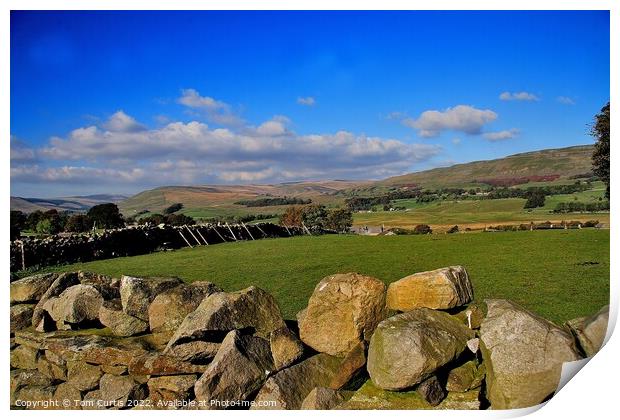 The Dales at Hawes Print by Tom Curtis