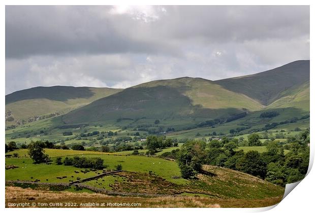 Crook Howgill Fells Print by Tom Curtis