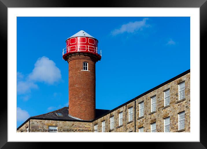 Industrial Heritage - Mill Water Tower Framed Mounted Print by Keith Douglas