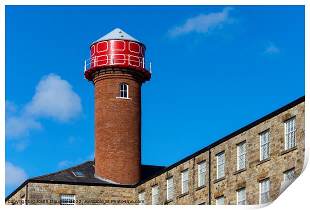 Industrial Heritage - Mill Water Tower Print by Keith Douglas
