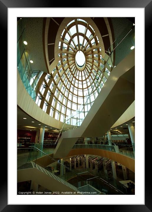 Ceiling of Liverpool Central Library  Framed Mounted Print by Helen Jones