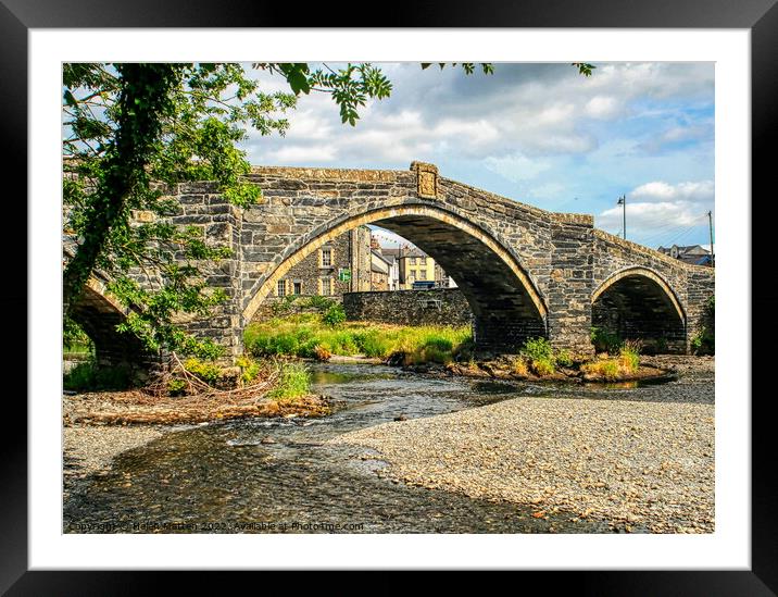 Pretty Bridge Wales Conwy Framed Mounted Print by Helkoryo Photography