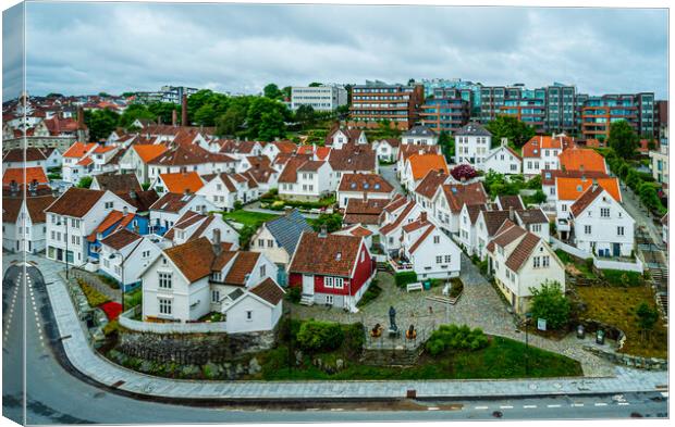 Old Town, Stavanger Canvas Print by Gerry Walden LRPS