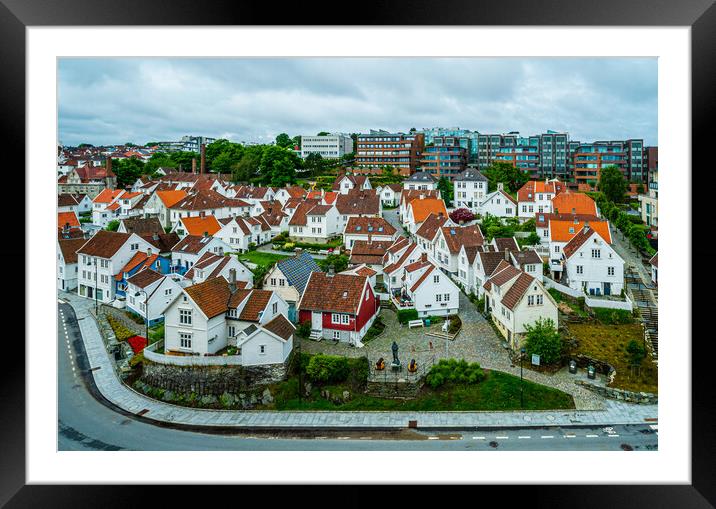 Old Town, Stavanger Framed Mounted Print by Gerry Walden LRPS