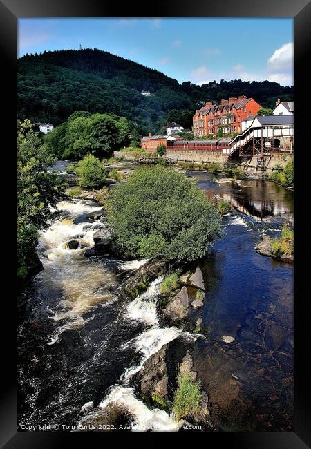 River Dee Llangollen Framed Print by Tom Curtis