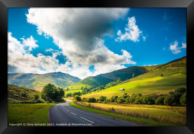 Into Snowdonia Framed Print by Chris Richards