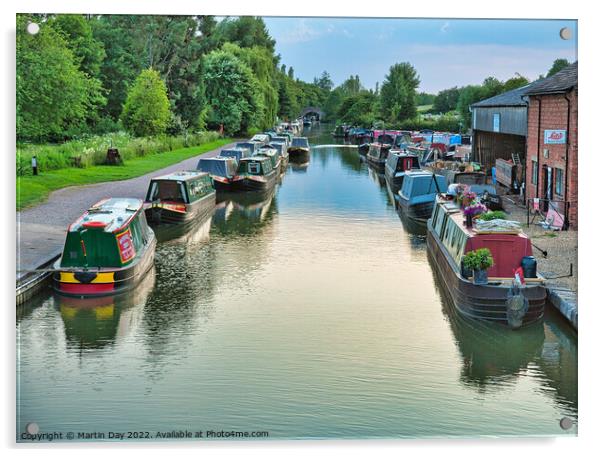 Serenity on the Busy Grand Union Canal Acrylic by Martin Day