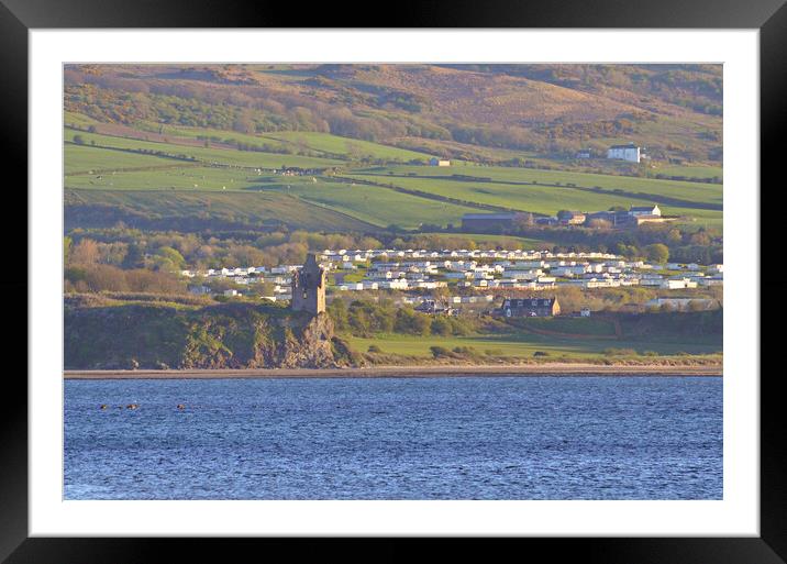 Greenan Castle Ayr in late evening light Framed Mounted Print by Allan Durward Photography