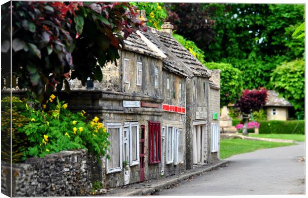 Bourton on the Water Model Village Cotswolds Gloucestershire Eng Canvas Print by Andy Evans Photos