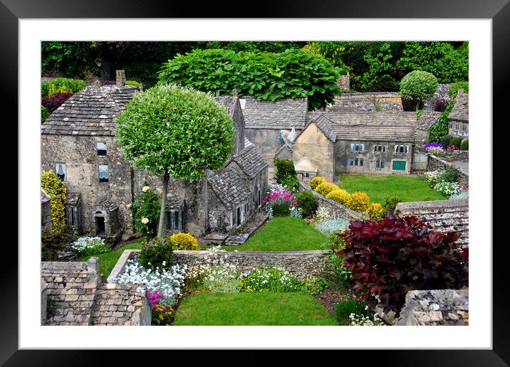 Bourton on the Water Model Village Cotswolds Framed Mounted Print by Andy Evans Photos