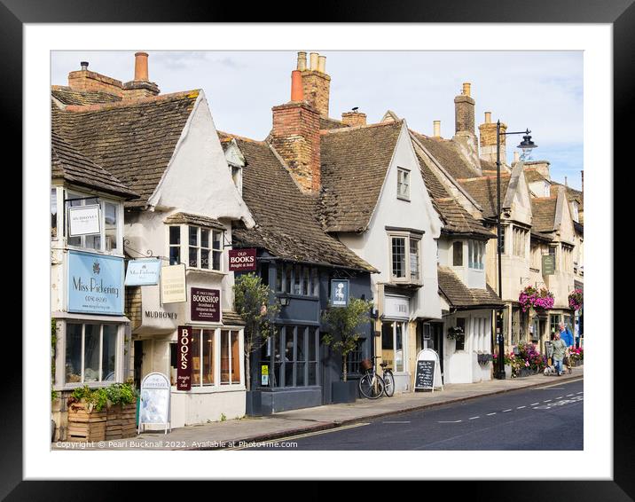 Historic Town Stamford Lincolnshire England Framed Mounted Print by Pearl Bucknall