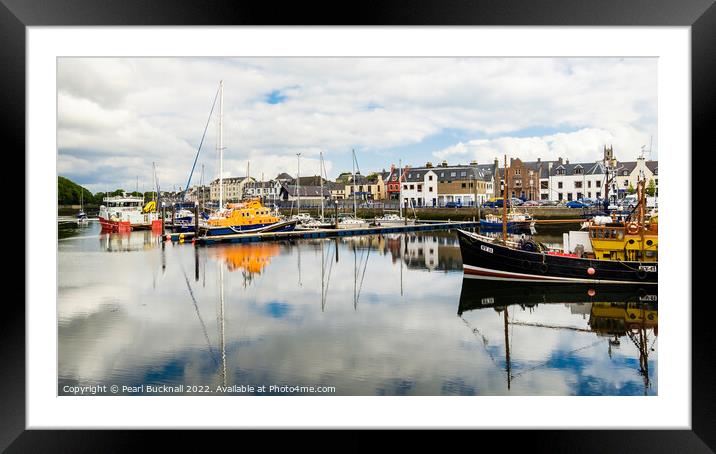 Stornoway Harbour Isle of Lewis Hebrides Framed Mounted Print by Pearl Bucknall