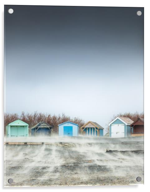 Sandstorm, West Wittering Acrylic by Mark Jones