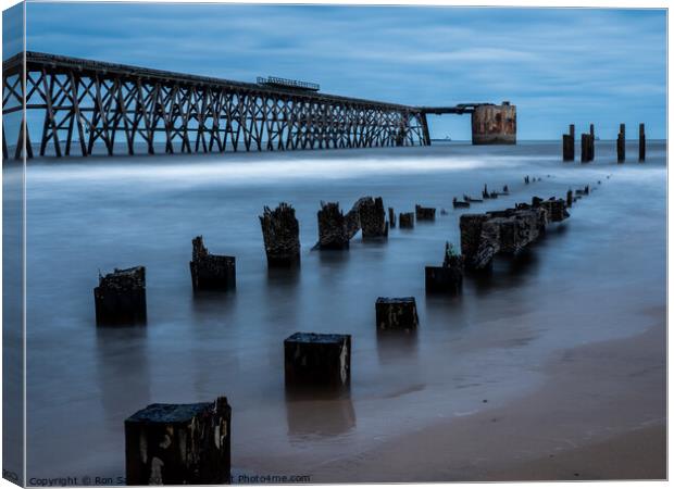 Steetly Pier Canvas Print by Ron Sayer