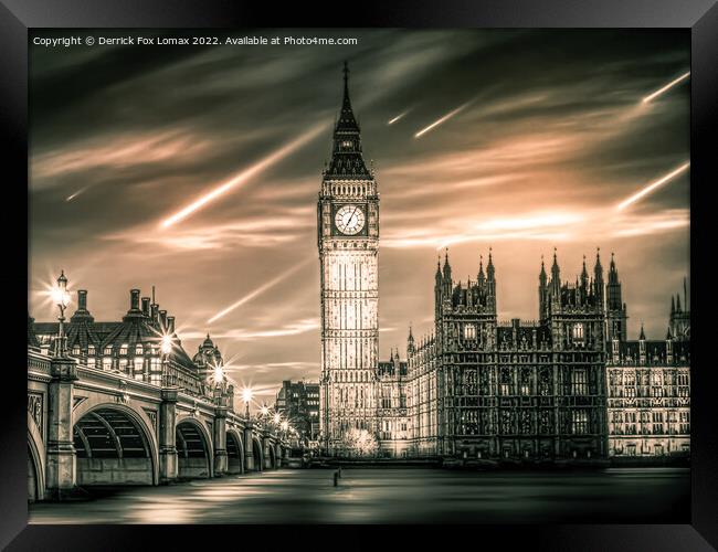 Big Ben  London Framed Print by Derrick Fox Lomax