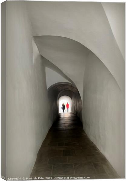 Crossing the tunnel Canvas Print by Marinela Feier