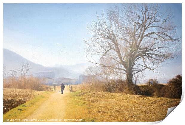 Mystical Foggy Valley -  Print by Jordi Carrio
